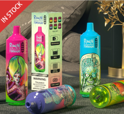 RandM Tornado Dispositivo vape pod 9000 1 pieza versión 2 66X88150 tornado vape flavours Crema de fresa