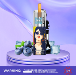 RandM Tornado Dispositivo vapeador con control de flujo de aire 10000 plus 1 ud. 66X8875 RandM disposable vape arándano en hielo