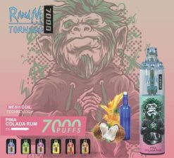 RandM Tornado Dispositivo vapeador con control de flujo de aire 7000 1 ud. 66X88175 RandM disposable vape ron piña colada