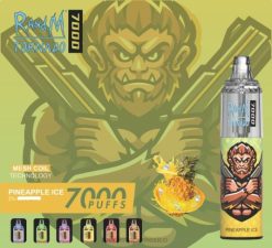 RandM Tornado Dispositivo vapeador con control de flujo de aire 7000 1 ud. 66X88180 tornado vape flavours hielo de piña